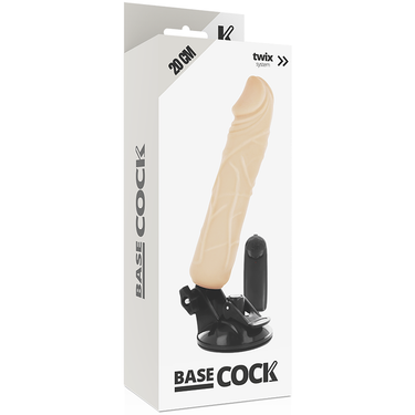 Dildo Vibrante Realistico BASECOCK con Telecomando e Base a Ventosa